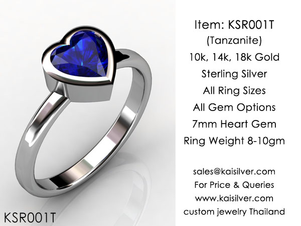 white gold engagement ring tanzanite