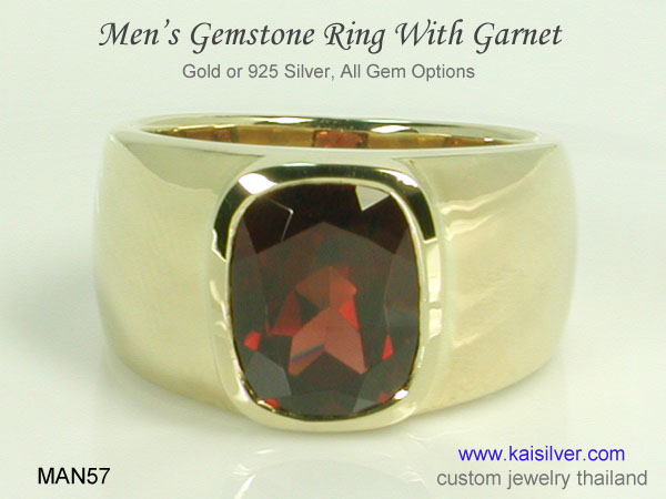 men's birthstone rings Kaisilver Thai