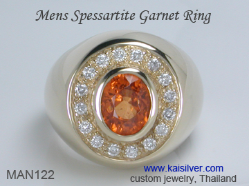 gemstone wedding ring for men