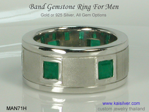 band rings, custom made gold or silver