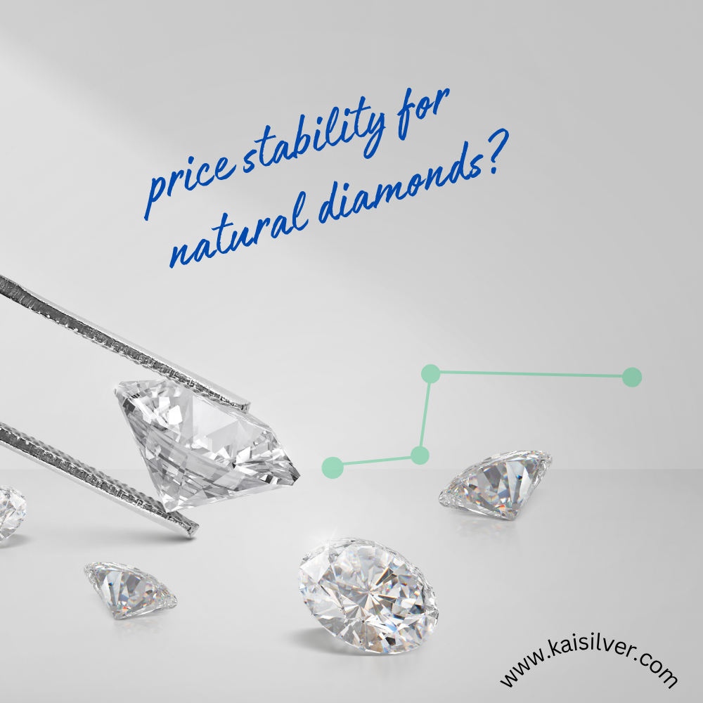 prices for natural diamonds,seem to have stabilized