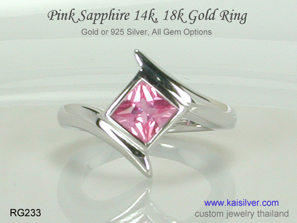 pink sapphire ring