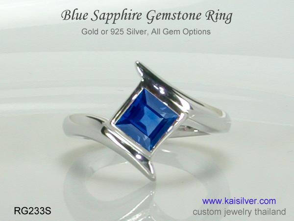 sapphire gold rings 