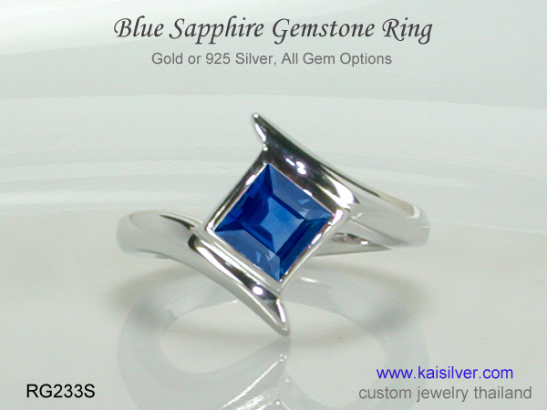 sapphire gold rings