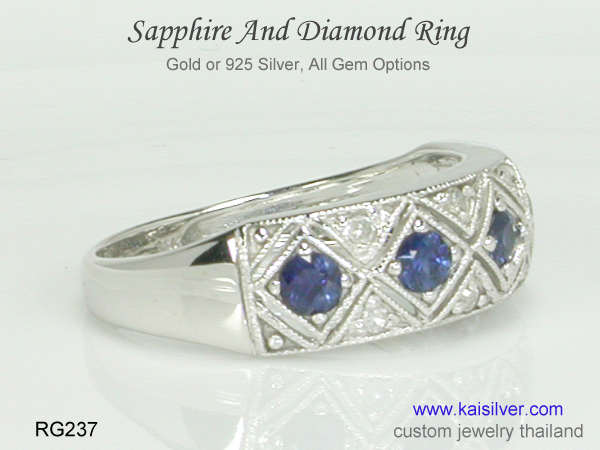 sapphire diamond ring 