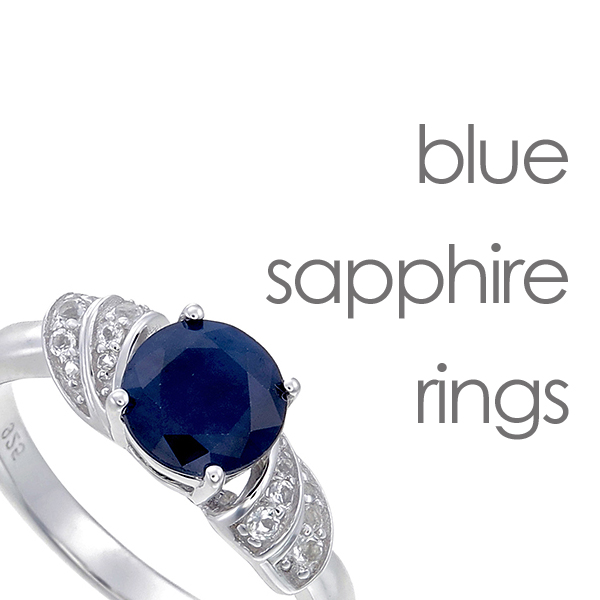 blue sapphire engagement ring