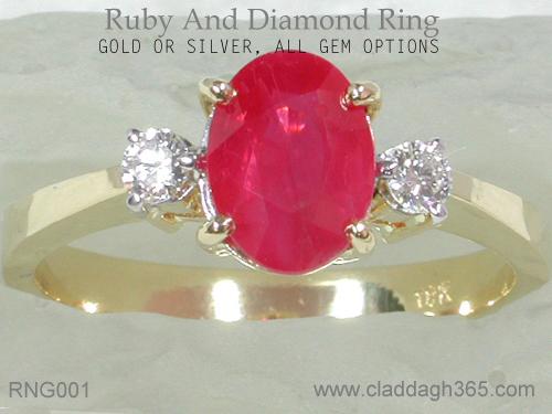 ruby gemstone ring