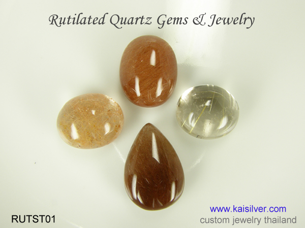 rutile inclusions in quartz